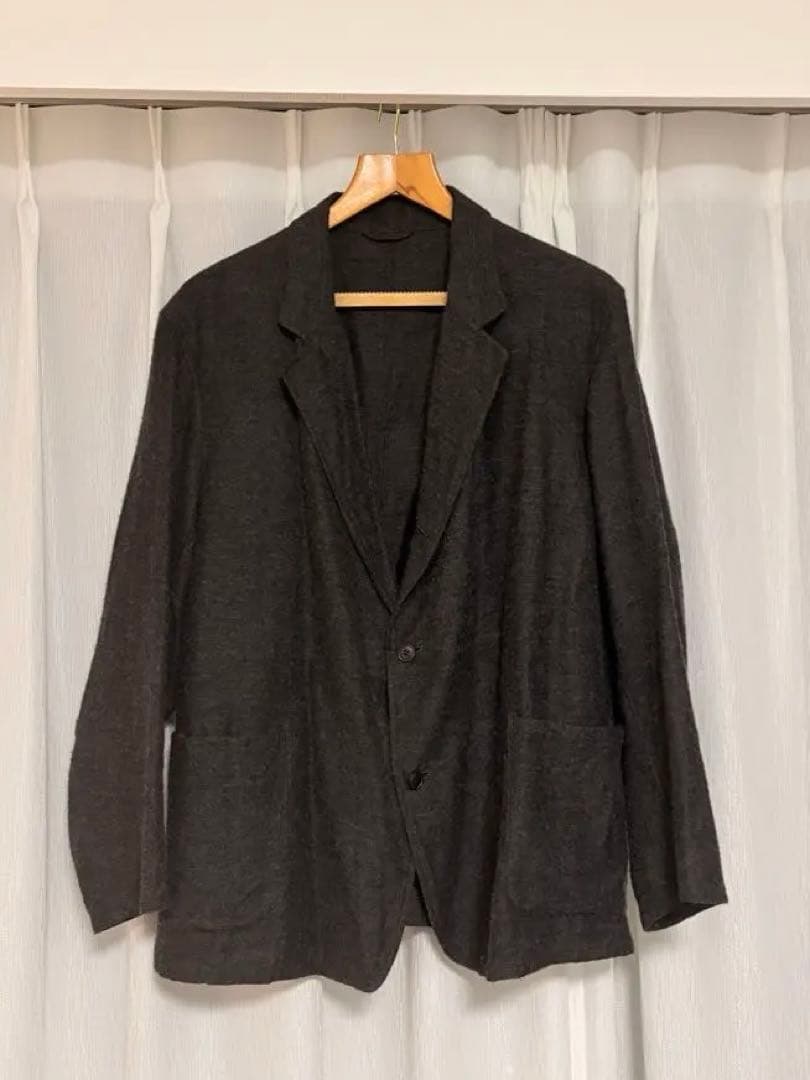 comoli23aw カシミヤシルクジャケットドローストリングパンツセットアップ