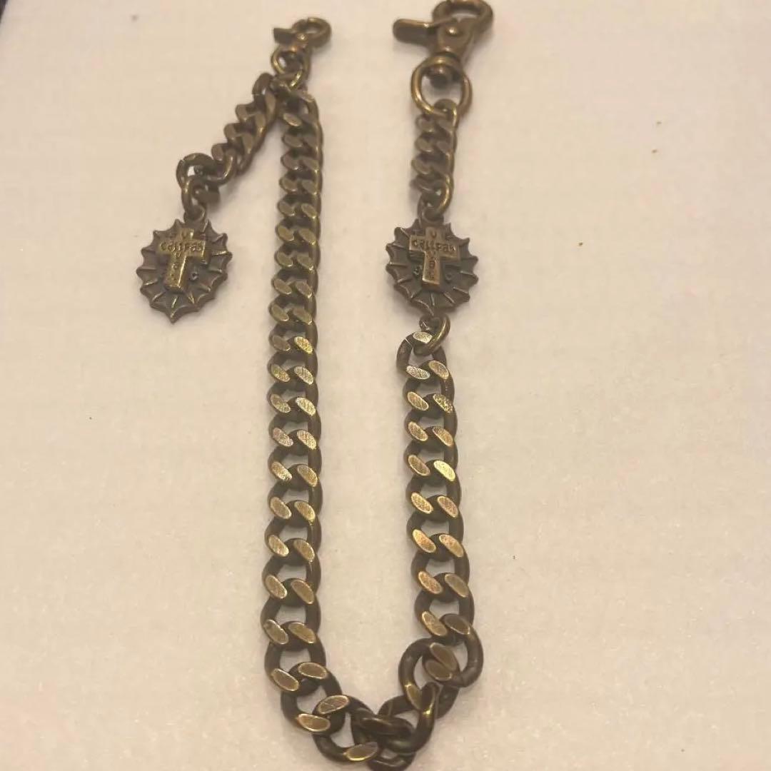 KUSTOMSTYLE 真鍮ウォレットチェーン スカルキーホルダー(オマケ)